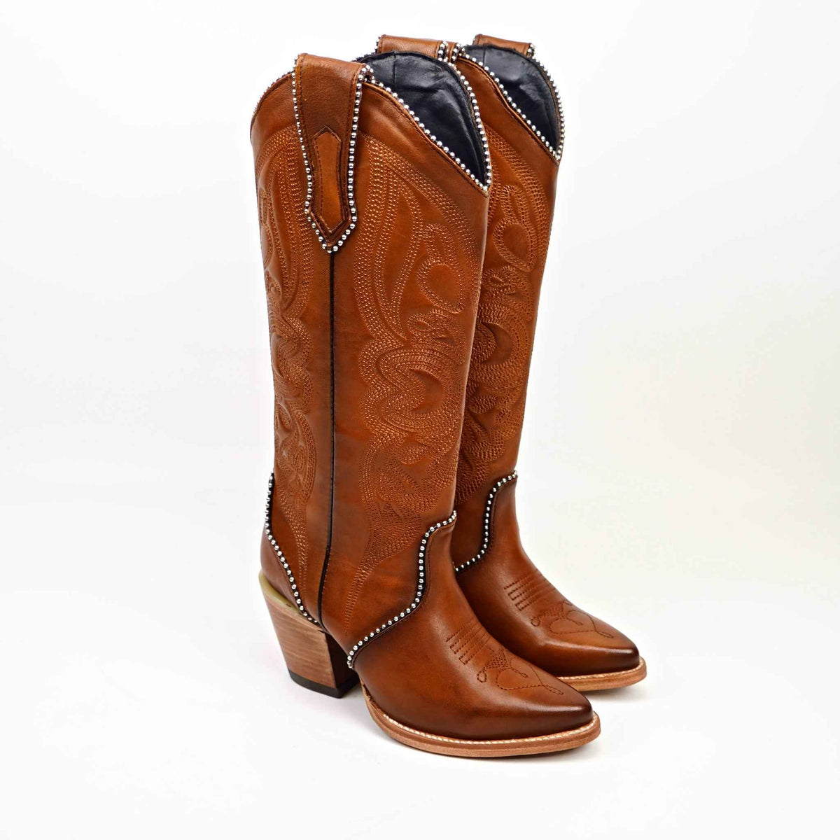 Linda Orange - Tall Shaft - J Toe - Gomez Western Wear