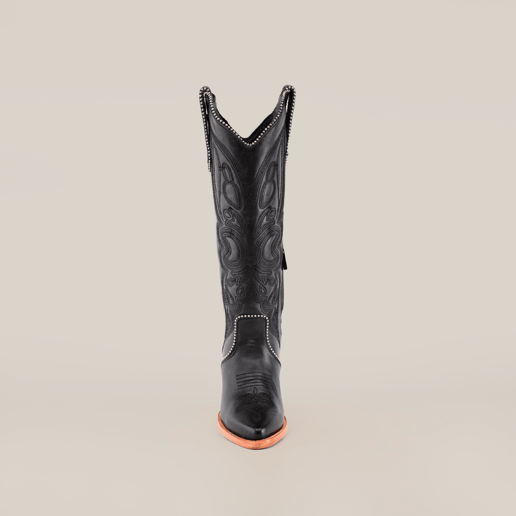Linda Tall Shaft Black - J Toe - Gomez Western Wear