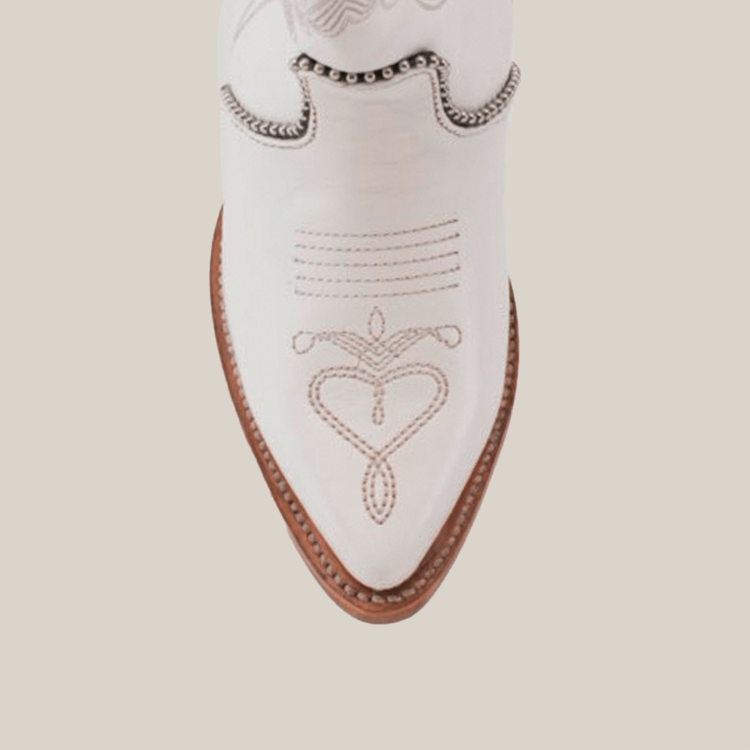 Linda Tall Shaft Frost White - J Toe - Gomez Western Wear
