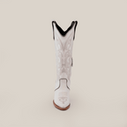Linda Tall Shaft Frost White - J Toe - Gomez Western Wear