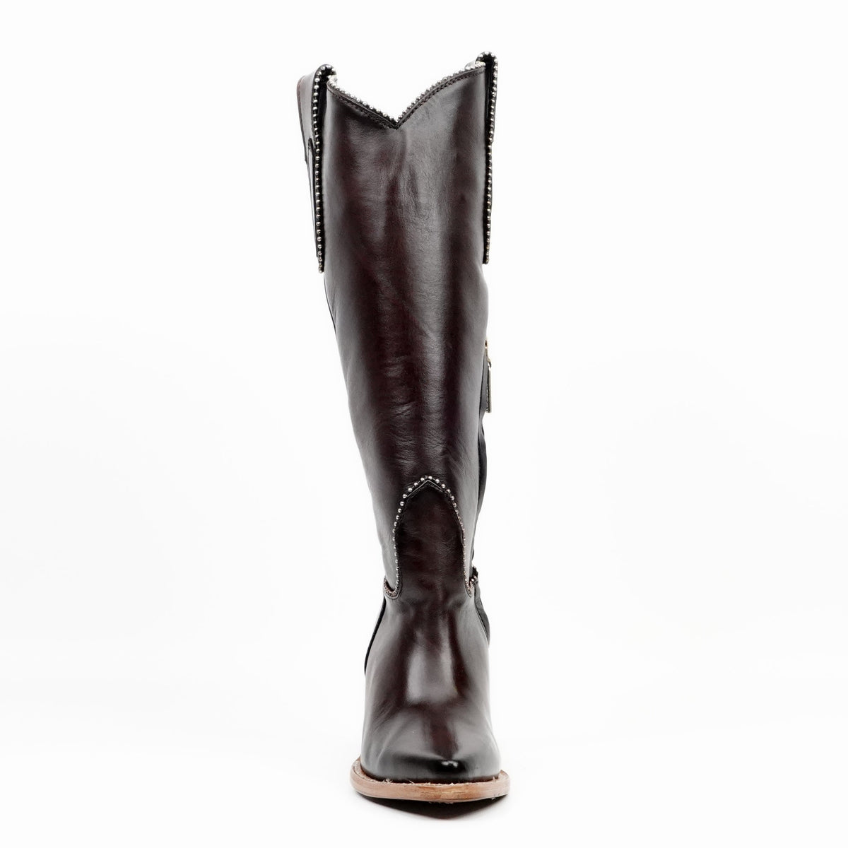 Londres Chocolate Brown Tall Shaft Boots - J Toe - Gomez Western Wear