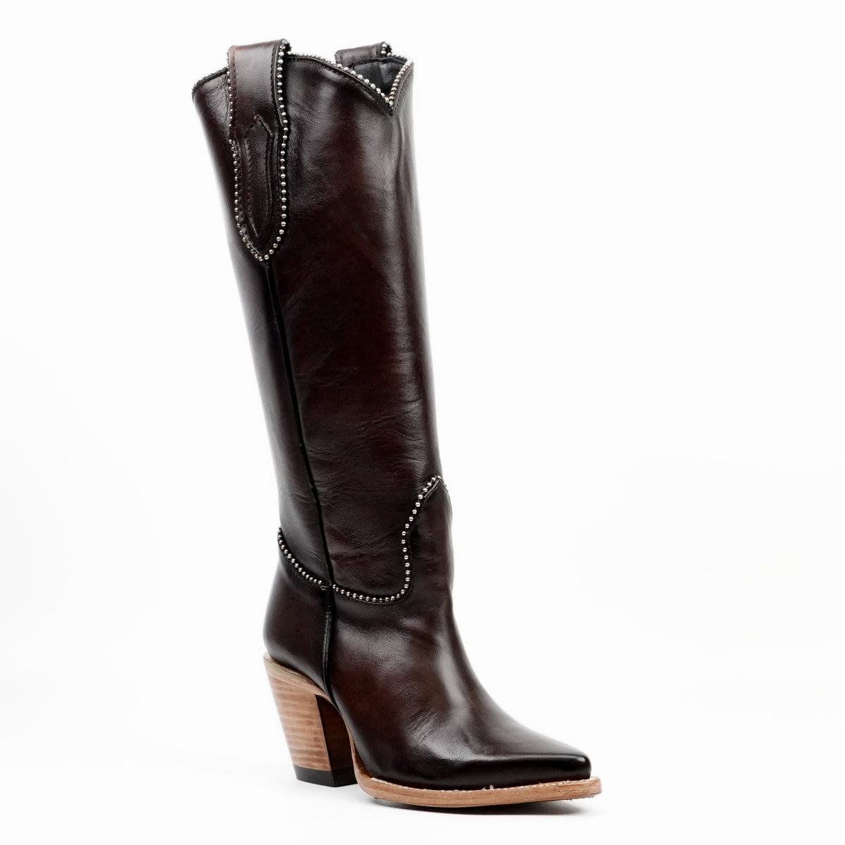 Londres Chocolate Brown Tall Shaft Boots - J Toe - Gomez Western Wear