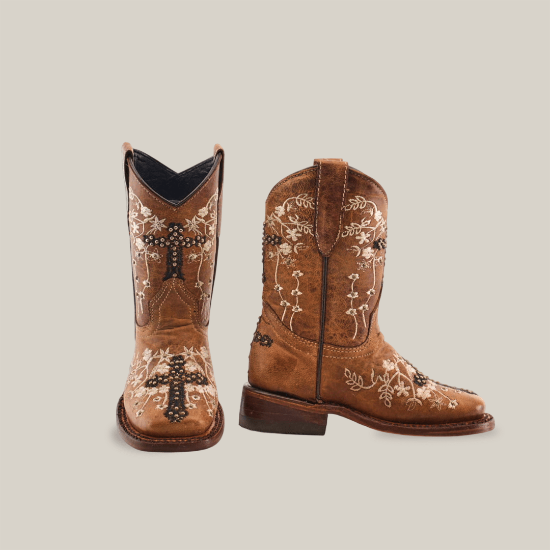 Margacruz Studs Orix - Square Toe - Kids Boots - Gomez Western Wear