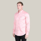 Men’s Single Pocket Logo Modern Fit Stretch Dress Shirt - Pink - CTL9826 - Gomez Western Wear