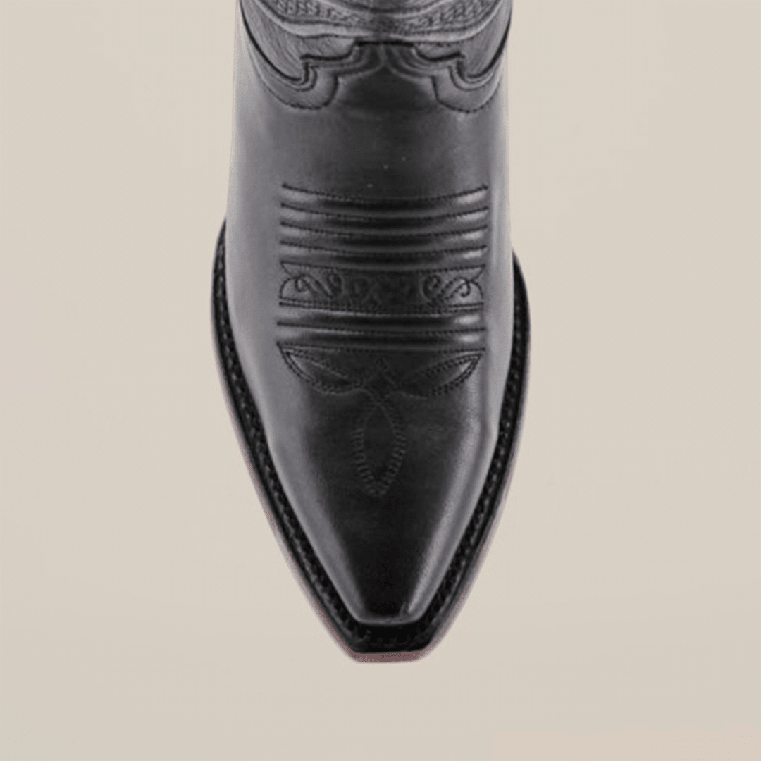 Mestizo Black Short Shaft Boots - Snip Toe (E759) - Gomez Western Wear