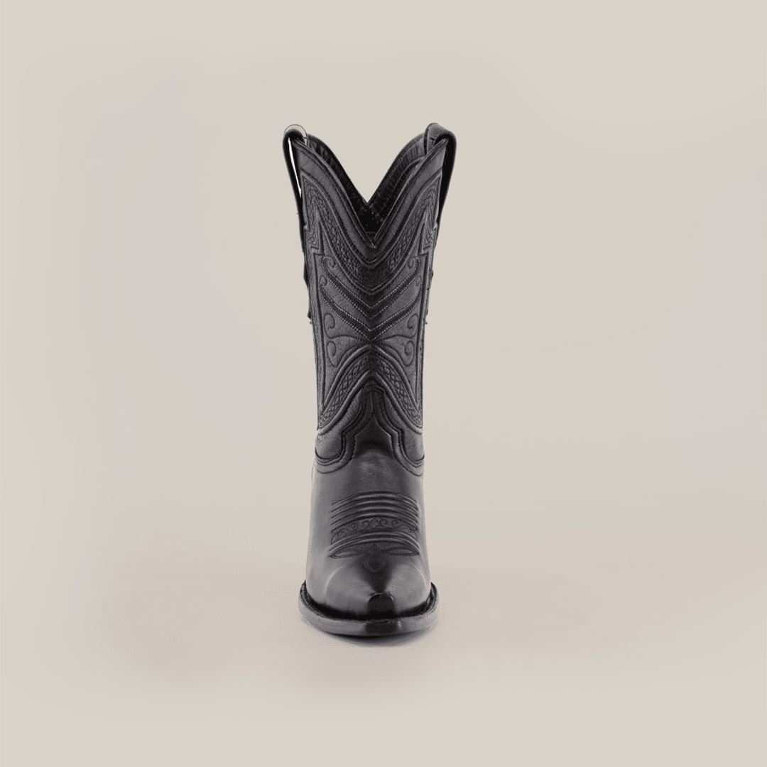 Mestizo Black Short Shaft Boots - Snip Toe (E759) - Gomez Western Wear