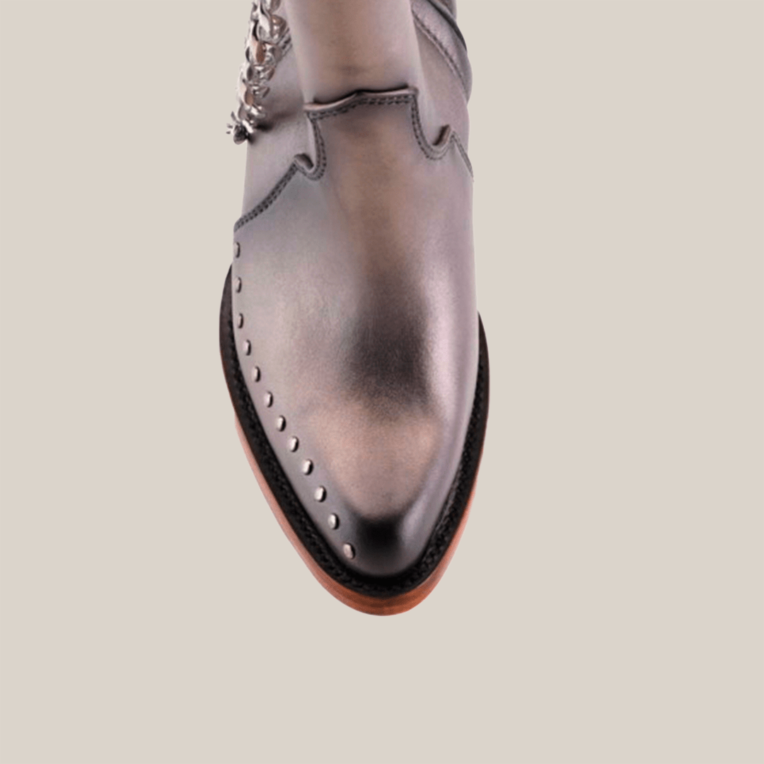 Milan Chains Bootie Silver - J Toe - Gomez Western Wear
