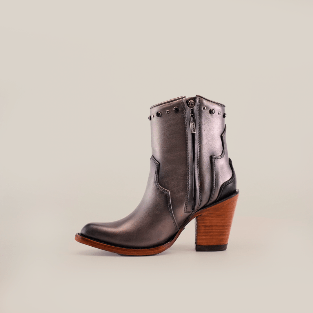 Milan Chains Bootie Silver - J Toe - Gomez Western Wear