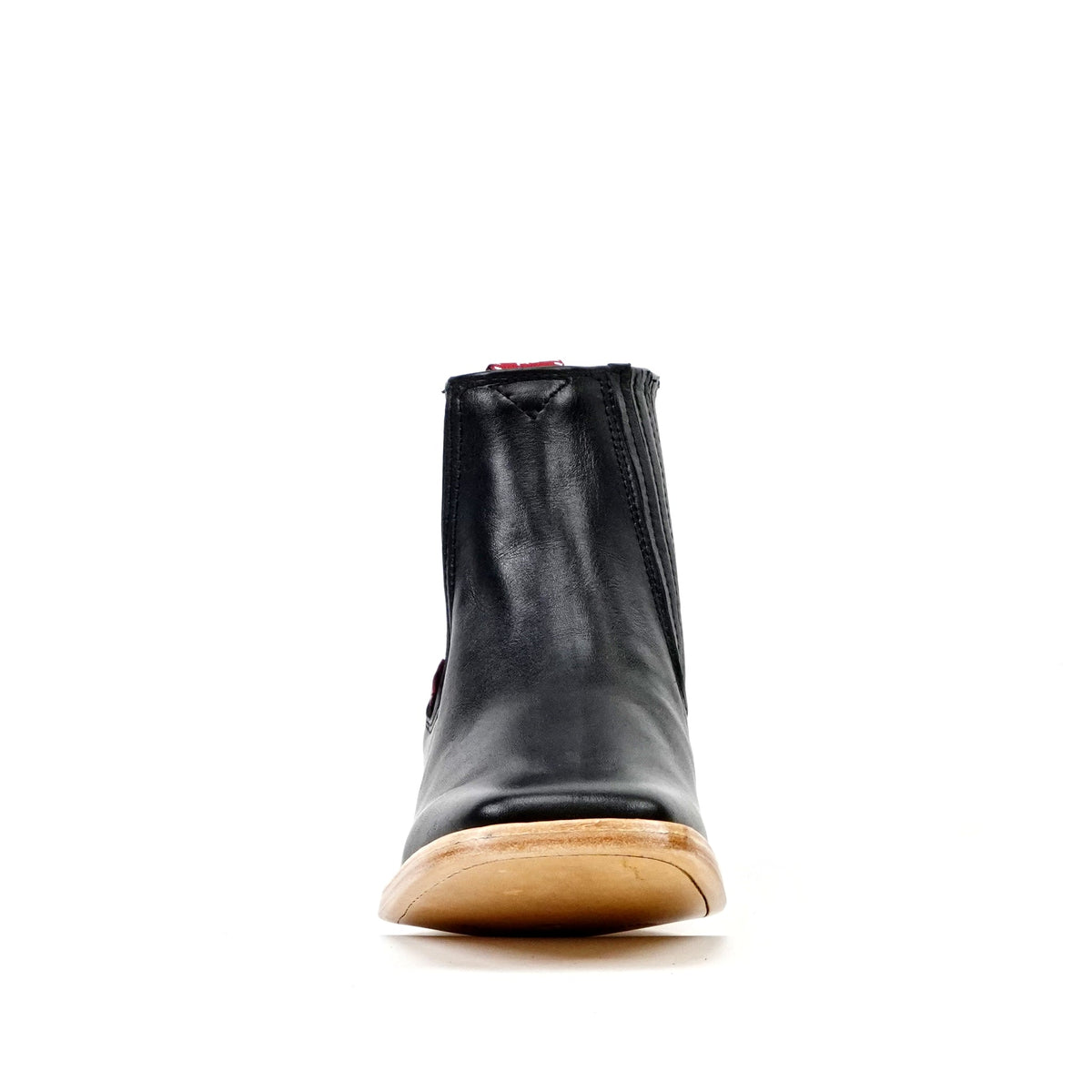 Nappa Black Ankle Boots - Square Toe (E1200) - Gomez Western Wear