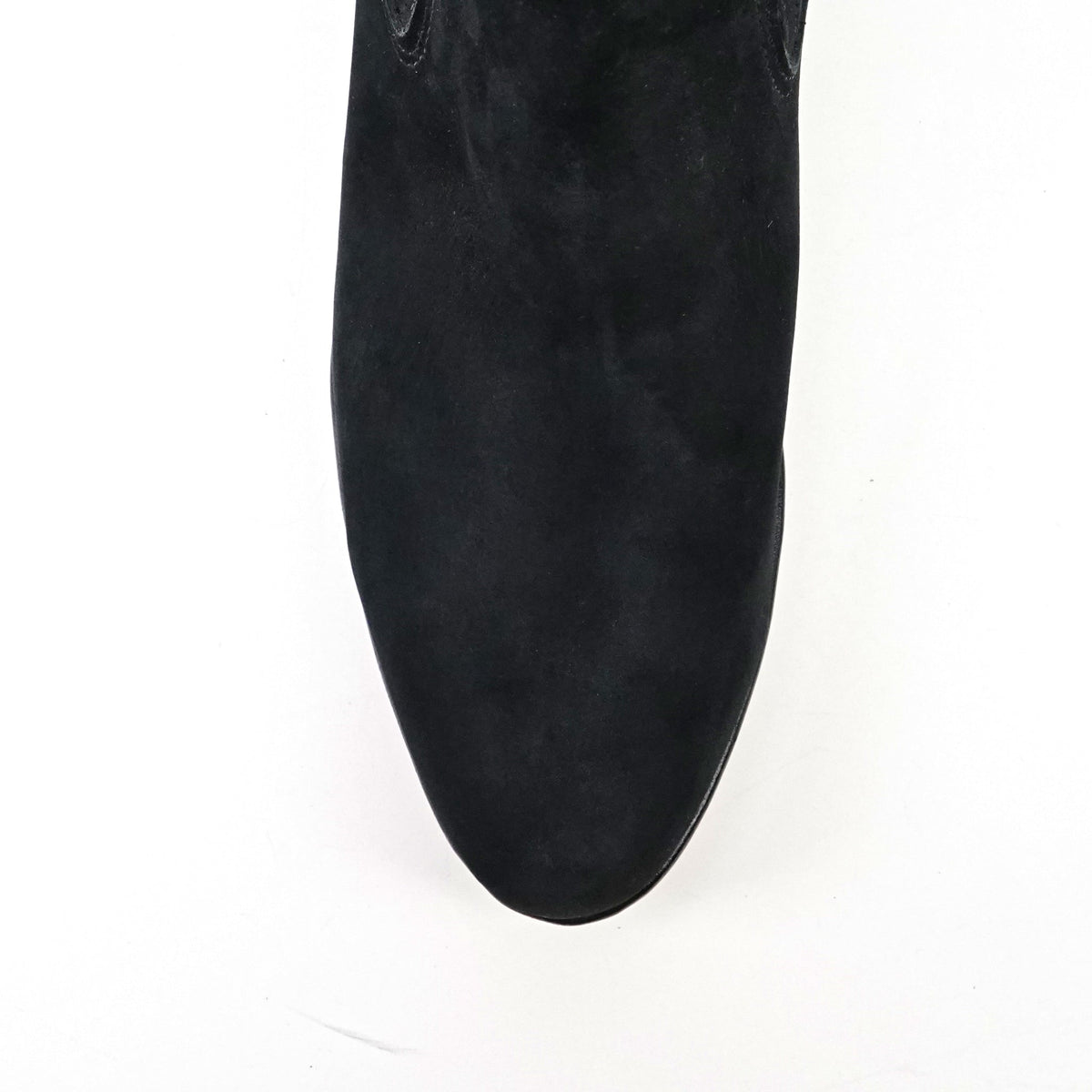 Nubuck Black Ankle Boots - Round Toe (E800) - Gomez Western Wear