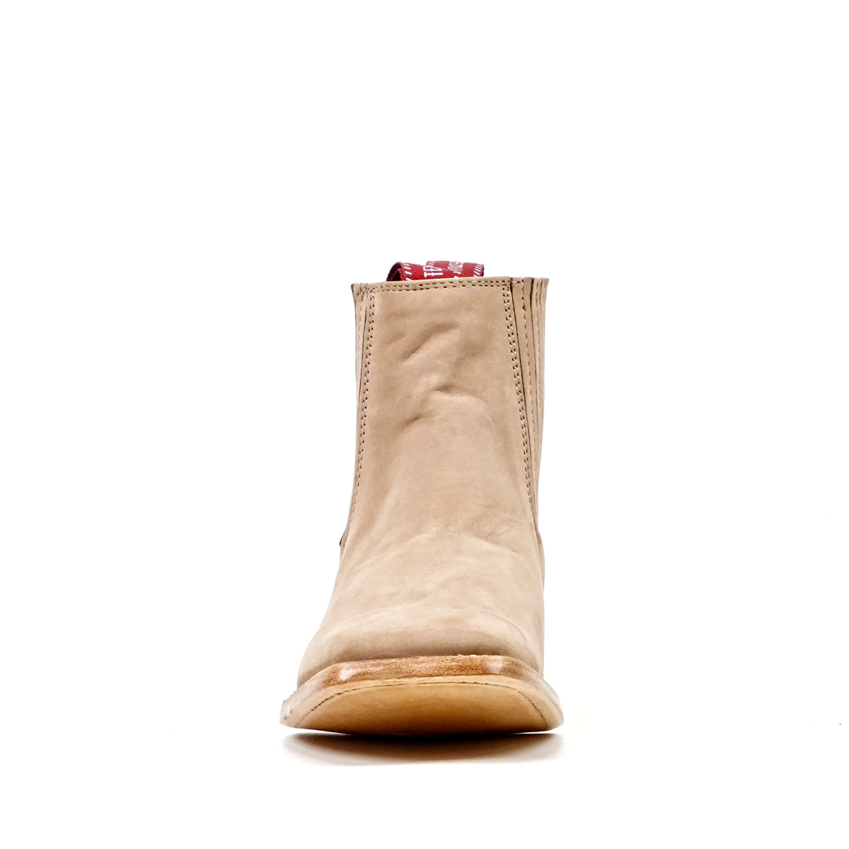 Nubuck Sand Ankle Boots - Square Toe (E1200) - Gomez Western Wear