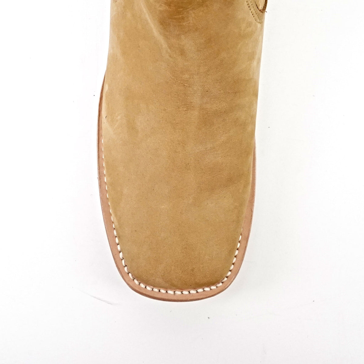 Nubuck Tan Ankle Boots - Square Toe (E1200) - Gomez Western Wear