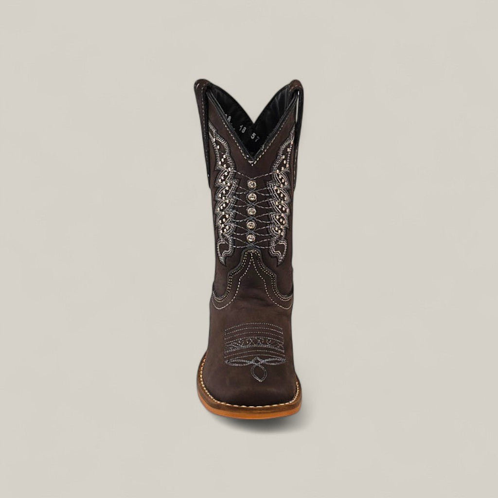 Orion Suede Oxford - Square Toe - Kids Boots - Gomez Western Wear