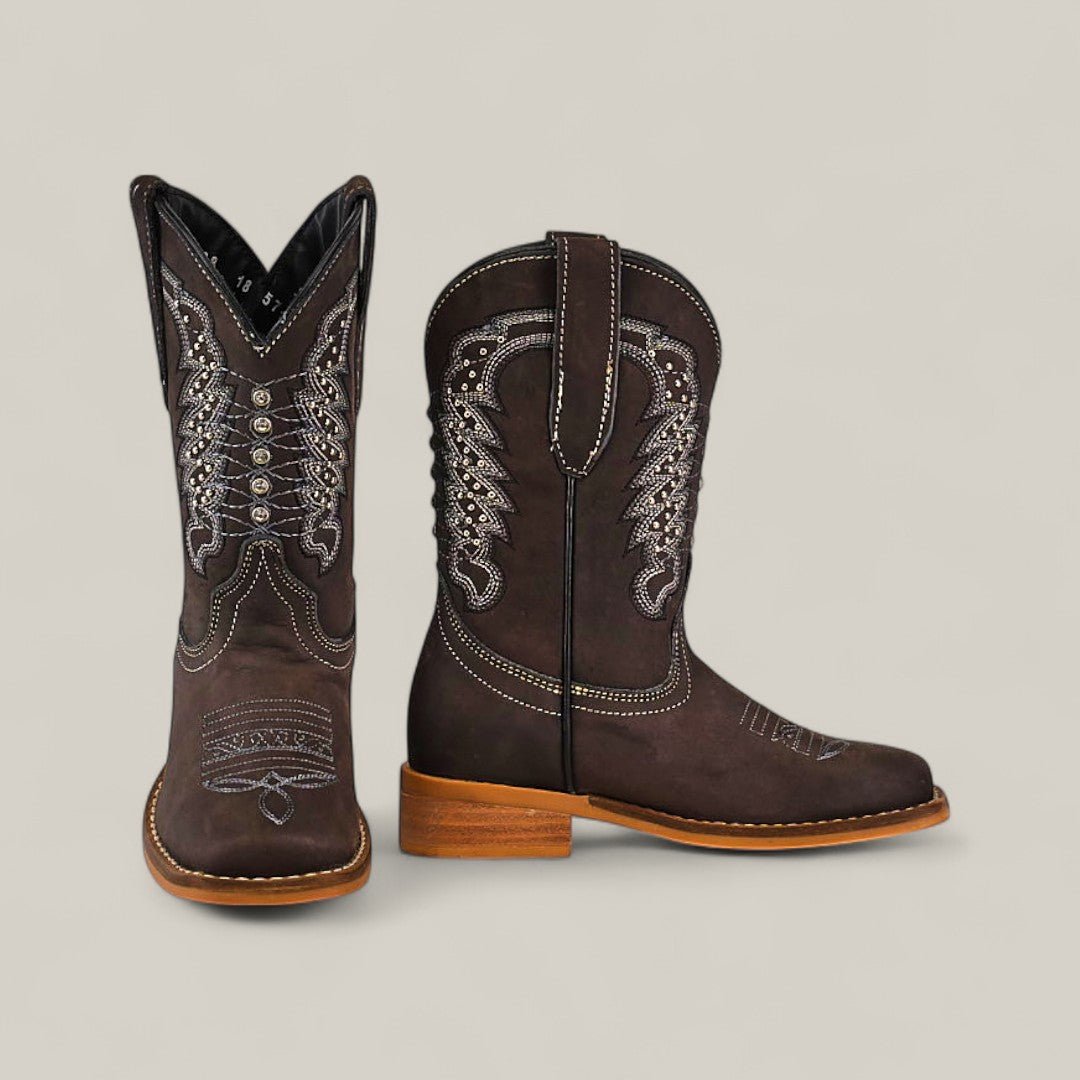 Orion Suede Oxford - Square Toe - Kids Boots - Gomez Western Wear
