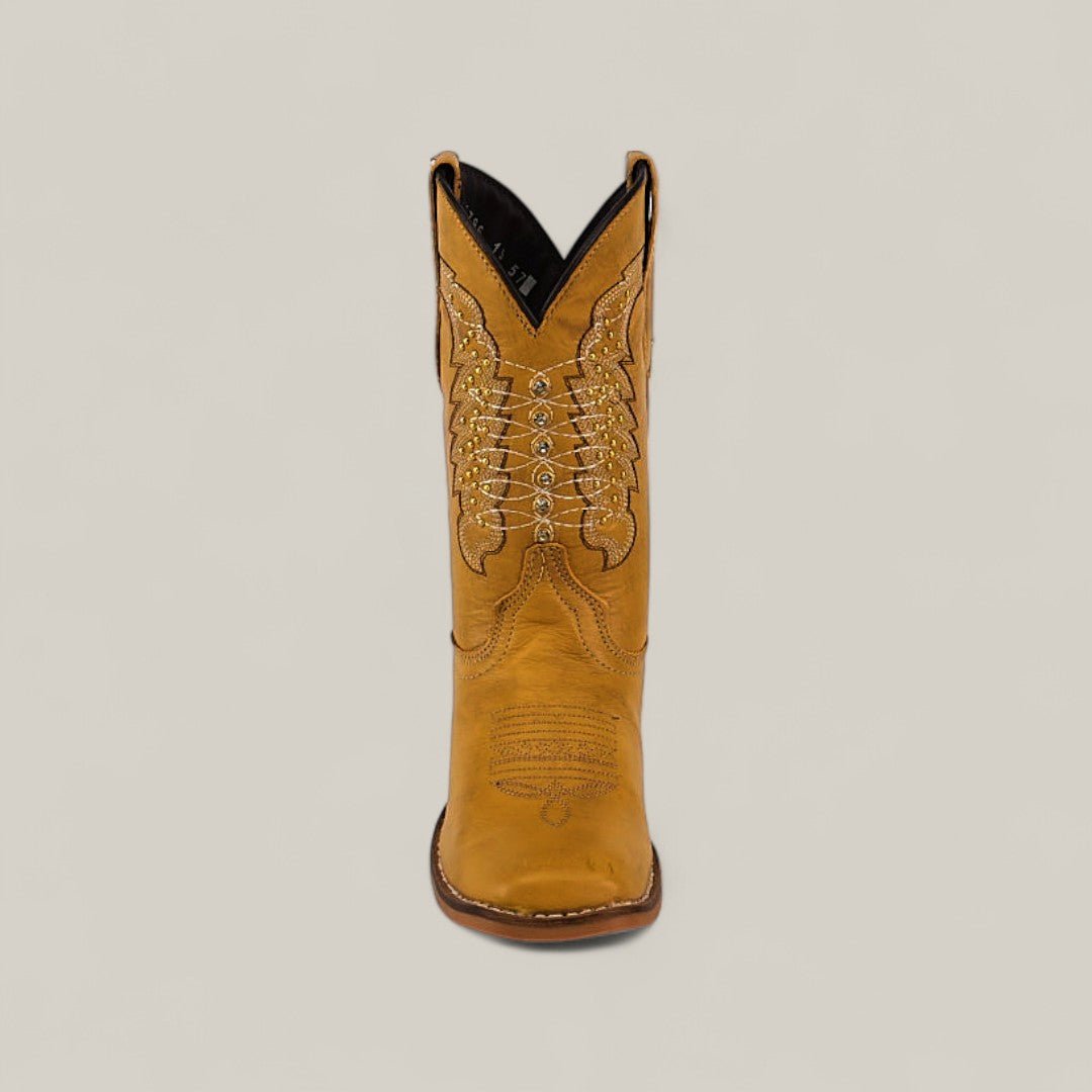 Orion Yellow - Square Toe - Kids Boots - Gomez Western Wear