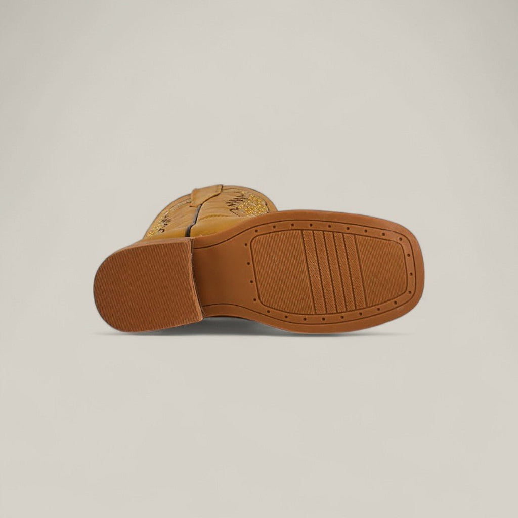 Orion Yellow - Square Toe - Kids Boots - Gomez Western Wear