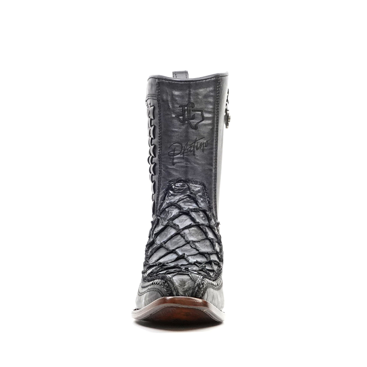 Pirarucu Fish Newspaper Short Boots - Narrow Square Toe - Gomez Western Wear