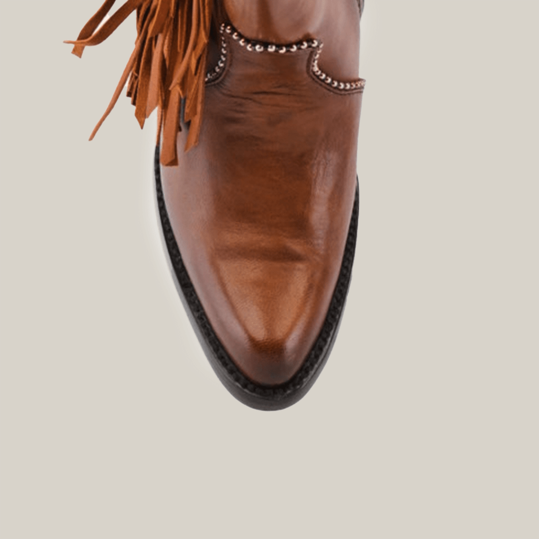 Praga Dark Honey Tall Shaft Boots - J Toe - Gomez Western Wear