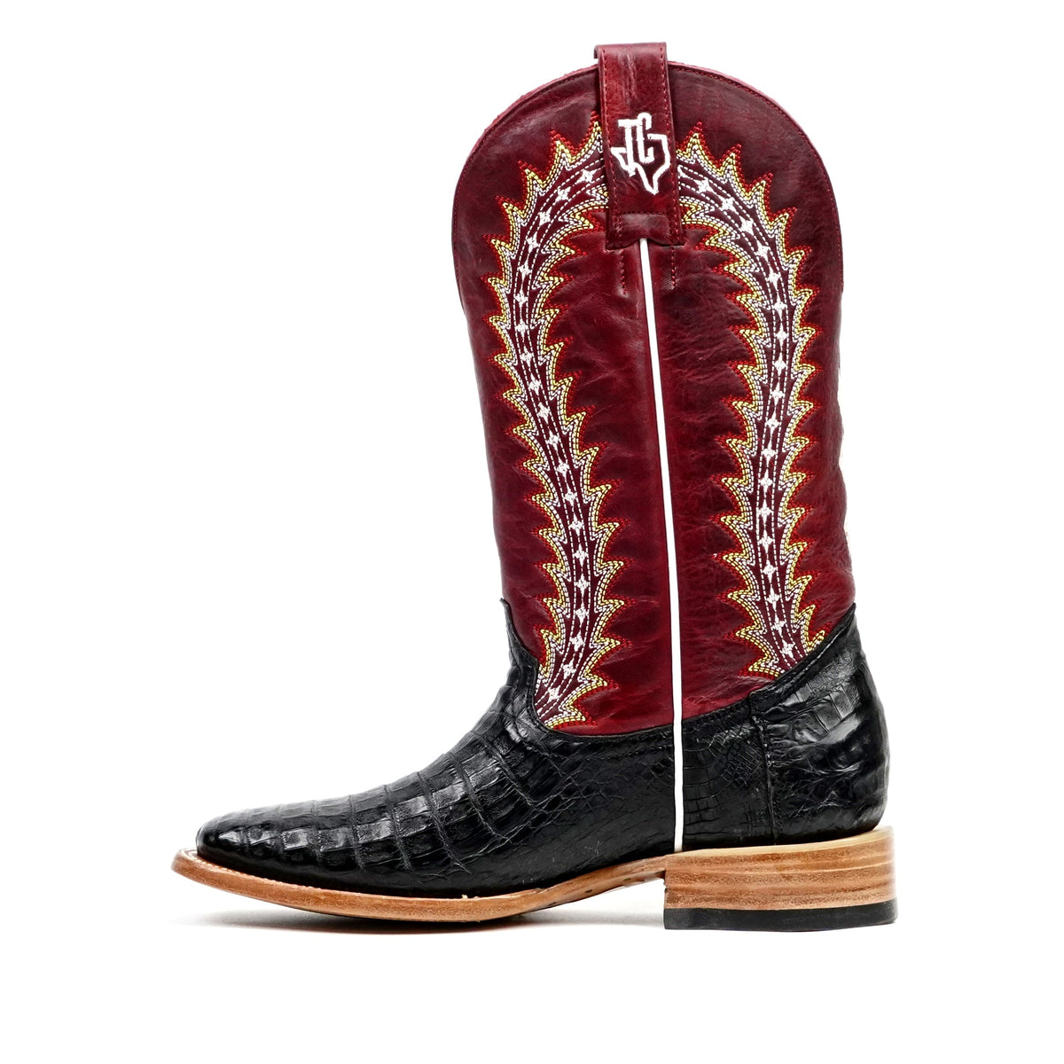 Ranger Caiman Full Belly Boots - Black - Square Toe - Gomez Western Wear