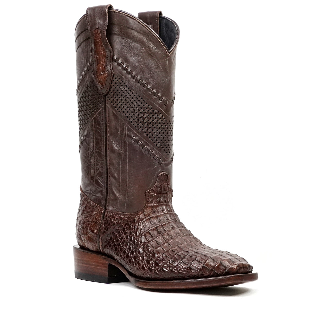 Ranger Caiman Hornback Boots - Tobacco - Cutter Toe - Gomez Western Wear