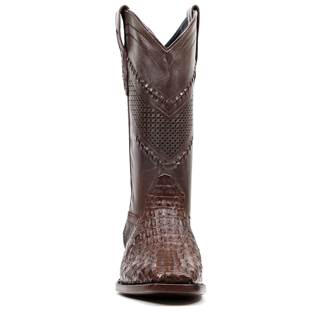 Ranger Caiman Hornback Boots - Tobacco - Cutter Toe - Gomez Western Wear