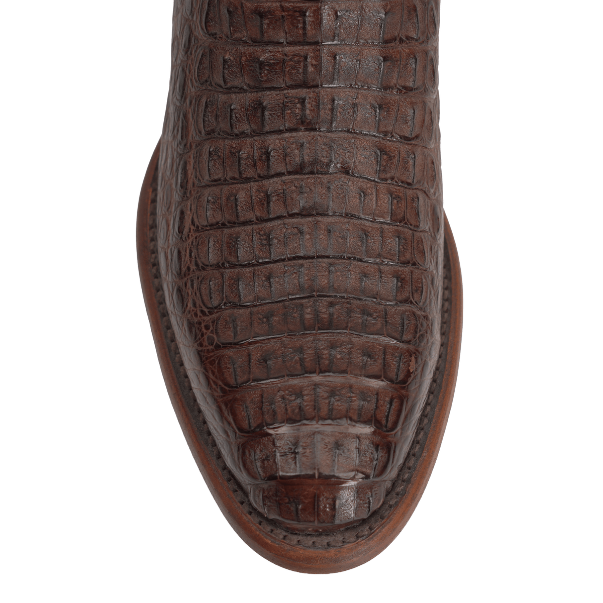 Rhodes Caiman Hornback Boots - Tobacco - Round Toe (LM220) - Gomez Western Wear