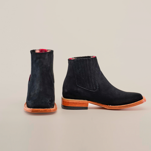 E1200 Joven Nobuck Negro H-Pato