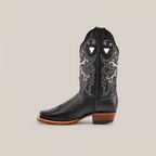 Rush - Black Short Shaft Boots - Narrow Square Toe (E316) - Gomez Western Wear
