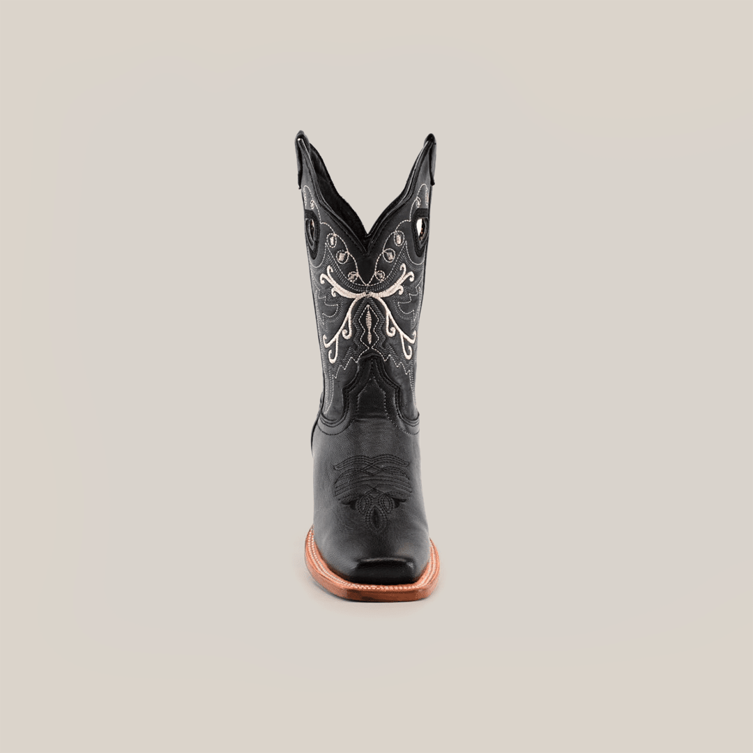Rush - Black Short Shaft Boots - Narrow Square Toe (E316) - Gomez Western Wear