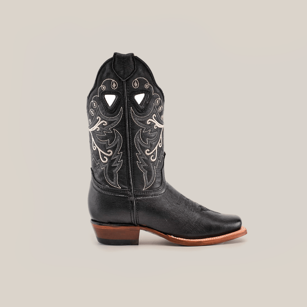 Rush - Black Short Shaft Boots - Narrow Square Toe (E316) - Gomez Western Wear