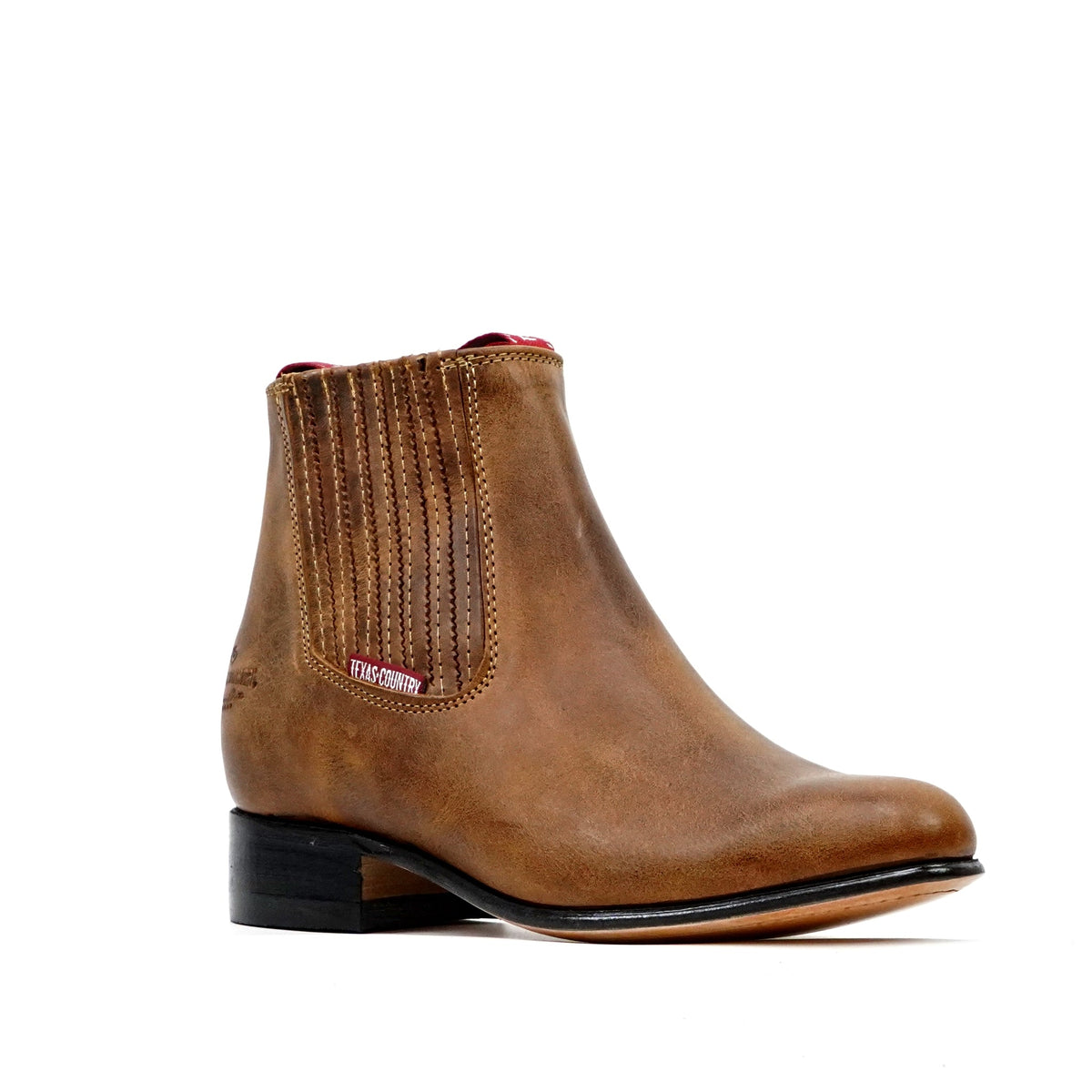 Rustic Honey Ankle Boots - Round Toe (E500) - Gomez Western Wear