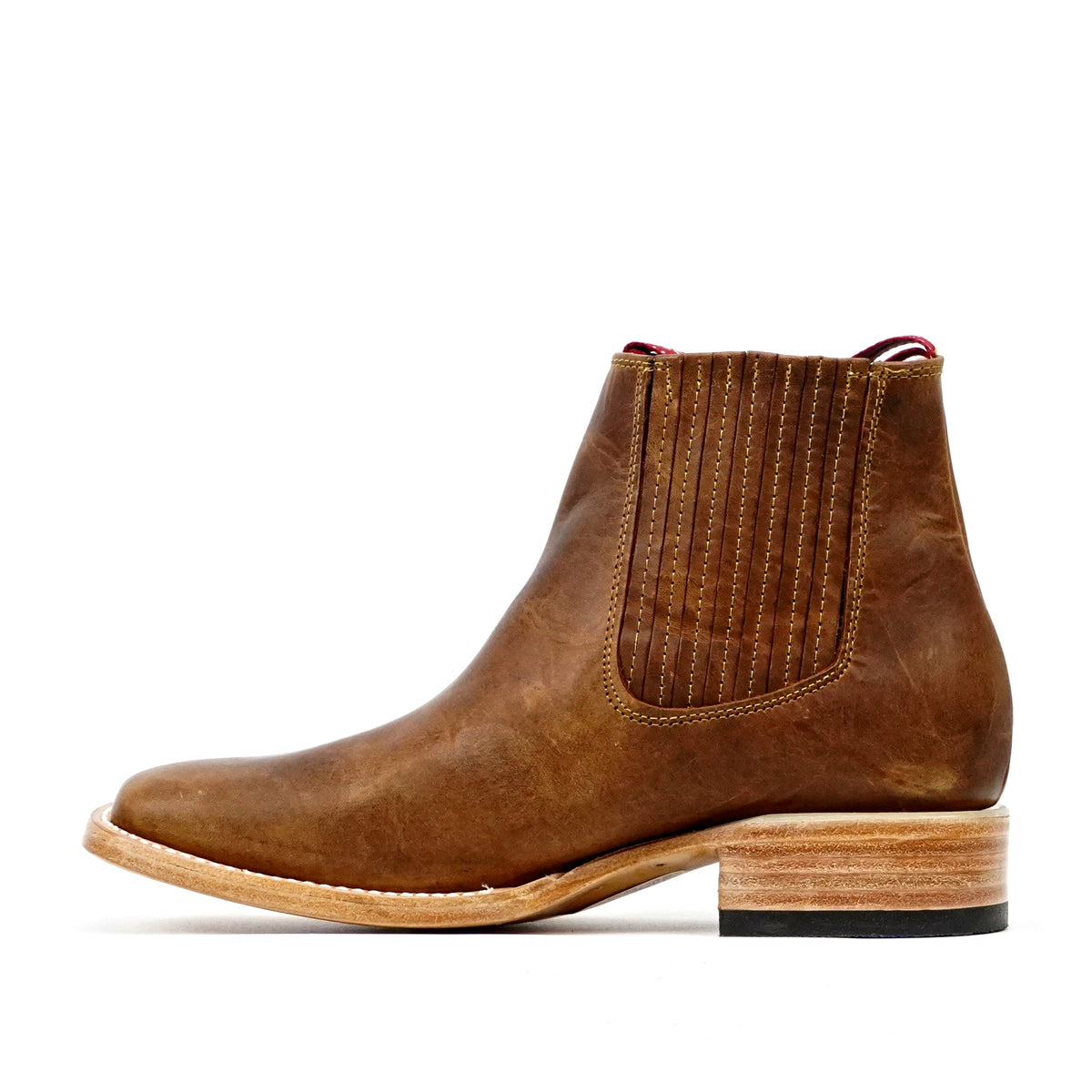 Rustic Honey Ankle Boots - Square Toe (E1200) - Gomez Western Wear