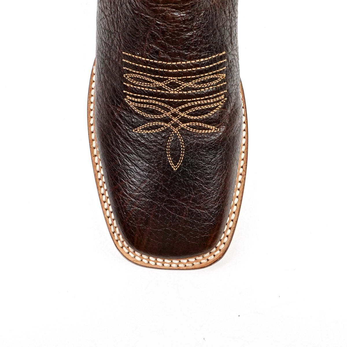 Shrunken Calf Brown Cowboy Boots - Square Toe (TS083) - Gomez Western Wear