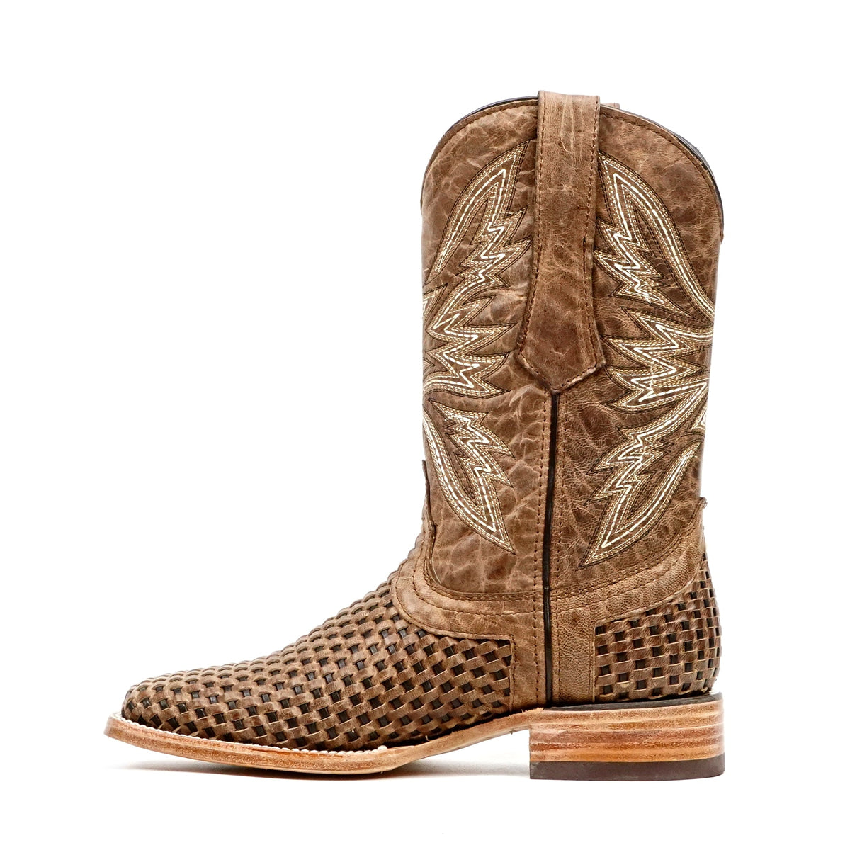 Sierra Orix Basketweave Boots - Square Toe (E634) - Gomez Western Wear