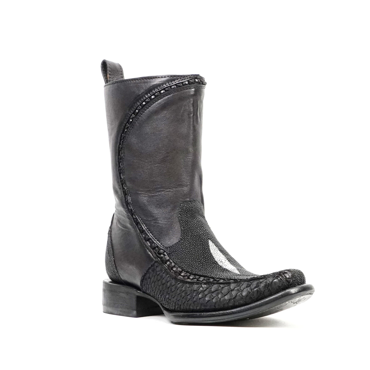 Stingray & Python Short Boots - Narrow Square Toe - Gomez Western Wear