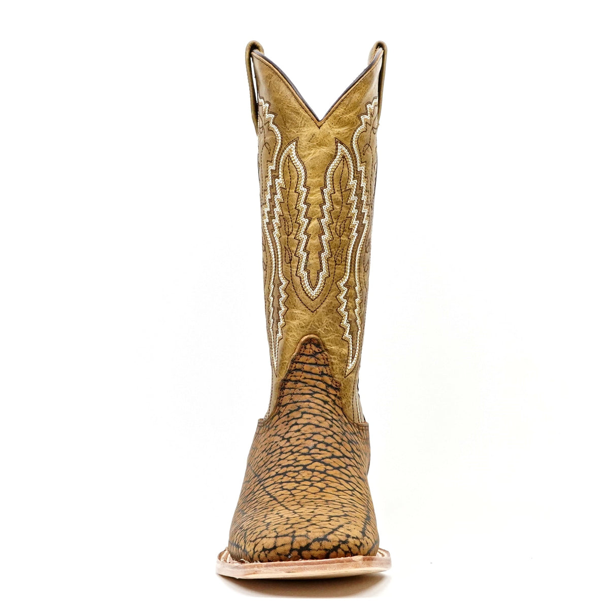 Tan Bullhide Boots - Square Toe (E960) - Gomez Western Wear