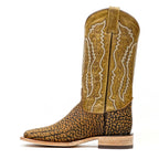 Tan Bullhide Boots - Square Toe (E960) - Gomez Western Wear