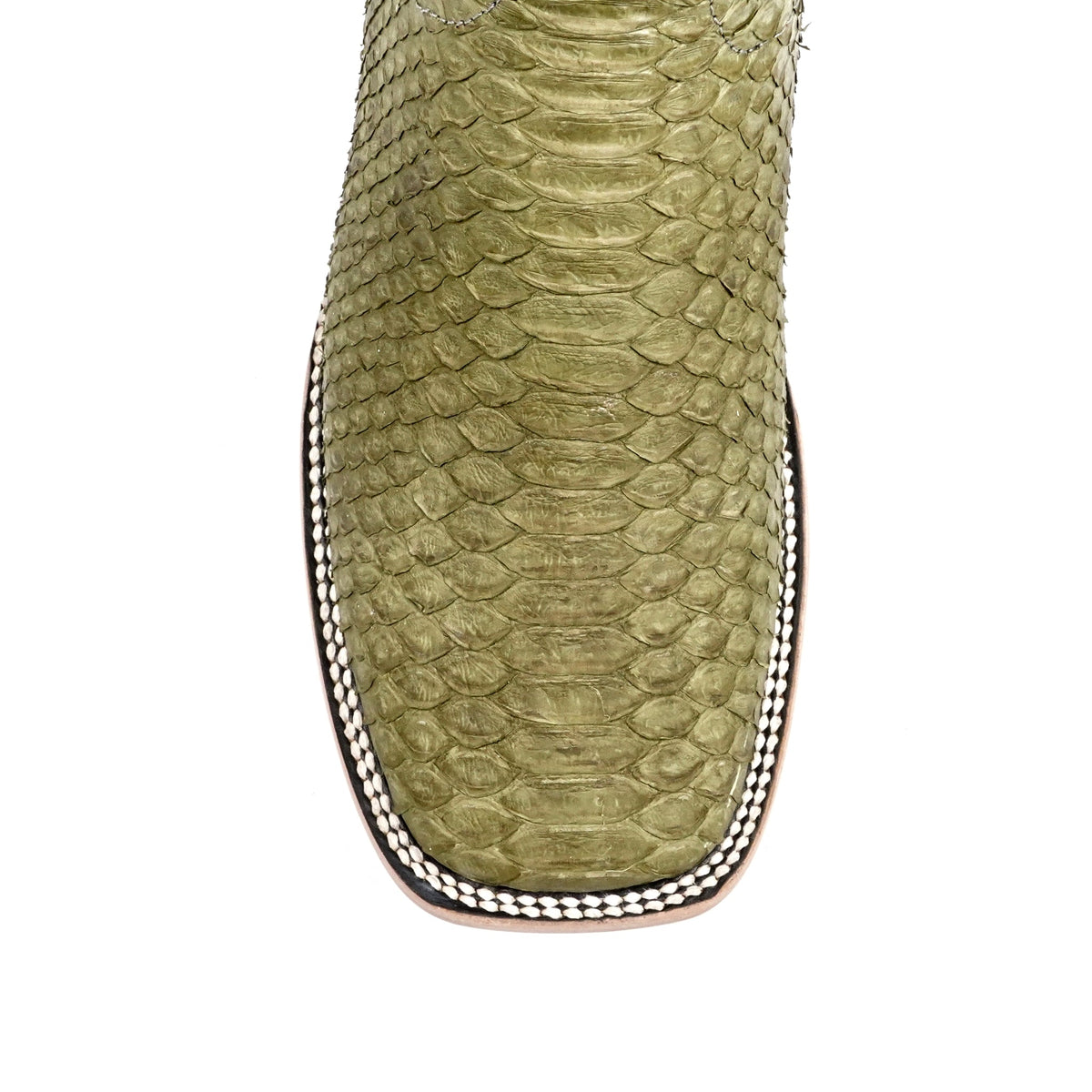 Tanner Python Boots - Agave - Square Toe (PN30) - Gomez Western Wear