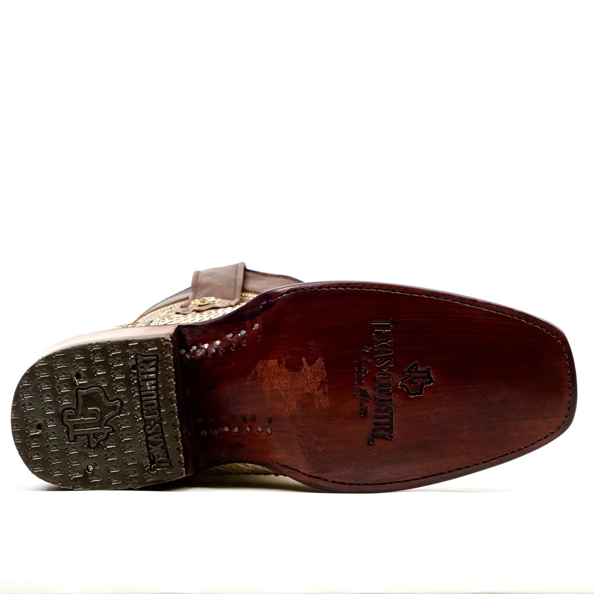 Tanner Python Boots - Cappuccino - Cutter Toe (PN26) - Gomez Western Wear