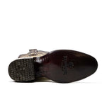 Tanner Python Boots - Cappuccino - Roper Toe (PN240) - Gomez Western Wear