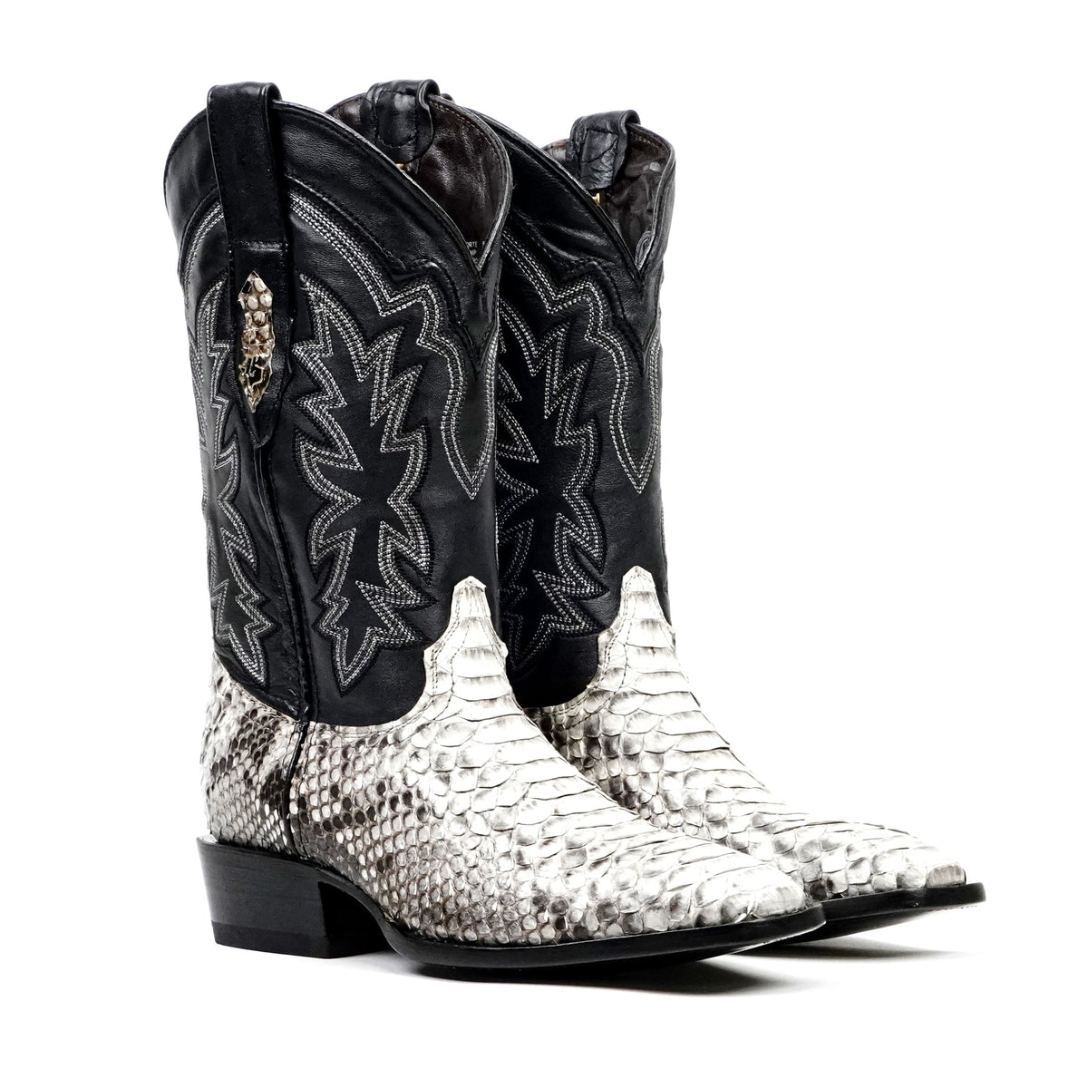 Tanner Python Boots - Natural - Cutter Toe (PN26) - Gomez Western Wear