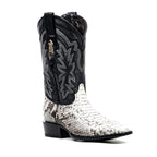 Tanner Python Boots - Natural - Cutter Toe (PN26) - Gomez Western Wear