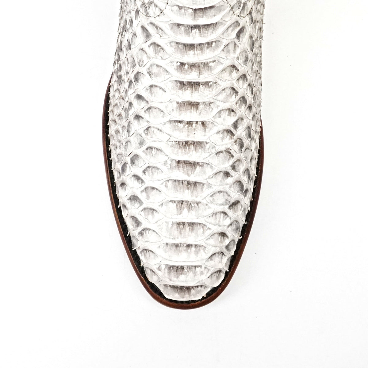 Tanner Python Boots - Natural - Roper Toe (PN240) - Gomez Western Wear