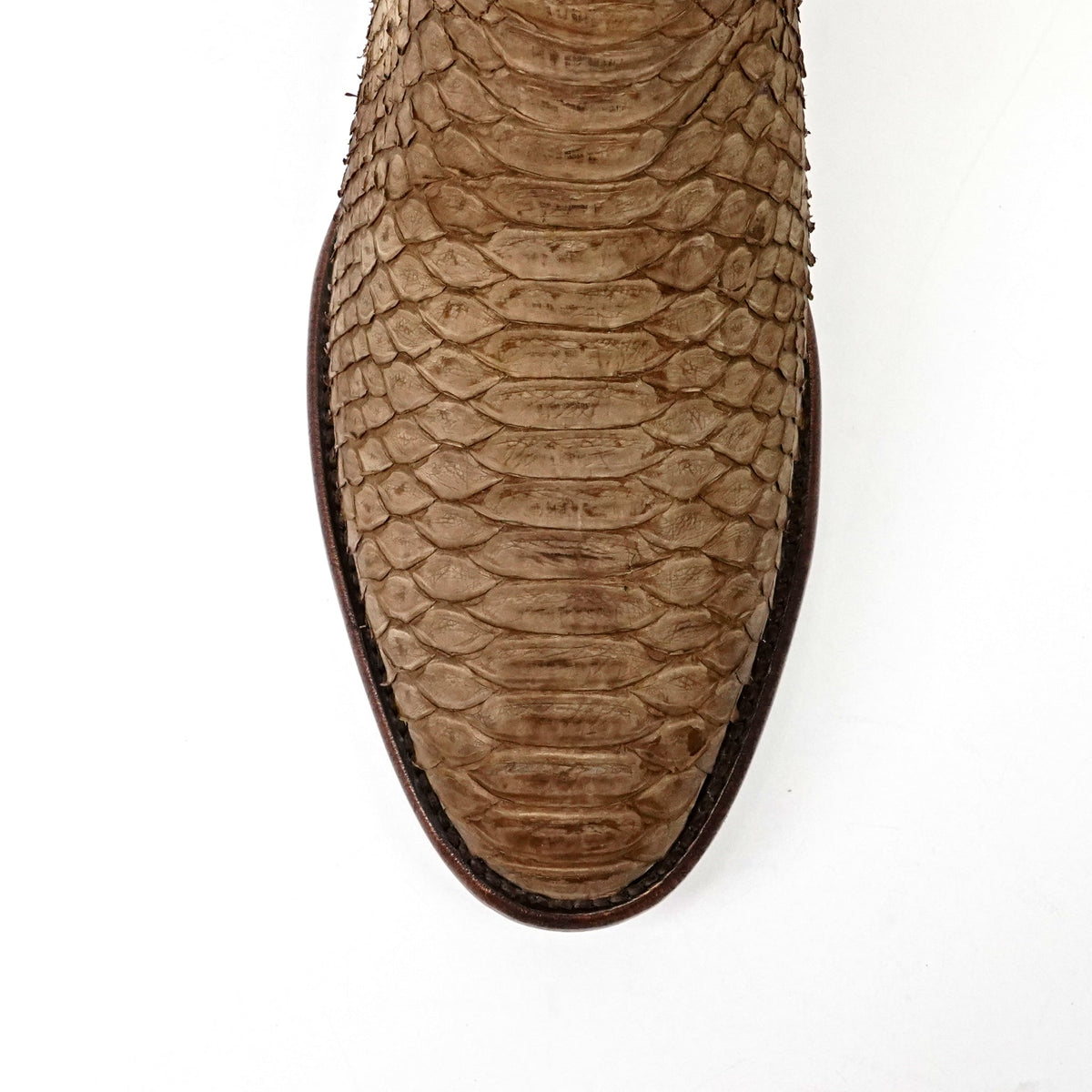 Tanner Python Boots - Tamarind - Roper Toe (PN240) - Gomez Western Wear