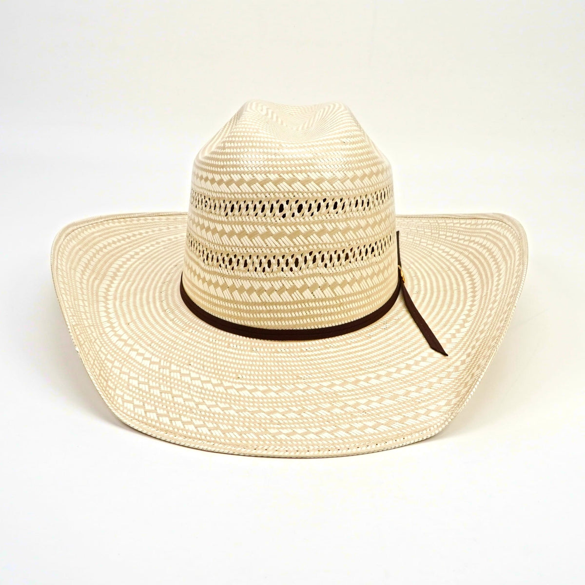 TC Hats - 100X Minnick Straw Cowboy Hat - Two-Tone Double Vented - Gomez Western Wear