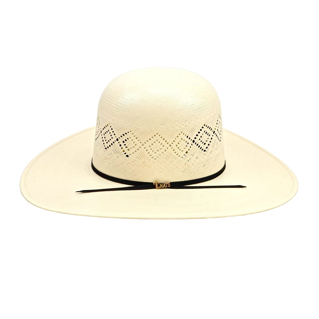 TC Hats - 100x Straw Open Crown Hat - Two Diamonds - Gomez Western Wear