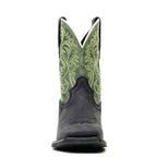 Texas Country Black Leather Boots - Slip-Resistant Sole - Square Toe (TCK008) - Gomez Western Wear