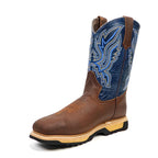 Texas Country Bota Trabajo TC Texas Country - Dark Tan Work Boots - Steel Toe (E1700)