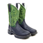 Texas Country Bota Trabajo TC Texas Country - Green & Black Work Boots - Soft Toe (TC008)