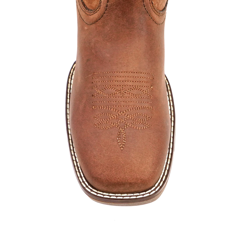 Texas Country - Chocolate Brown Work Boot - Soft Toe (TC005) - Gomez Western Wear